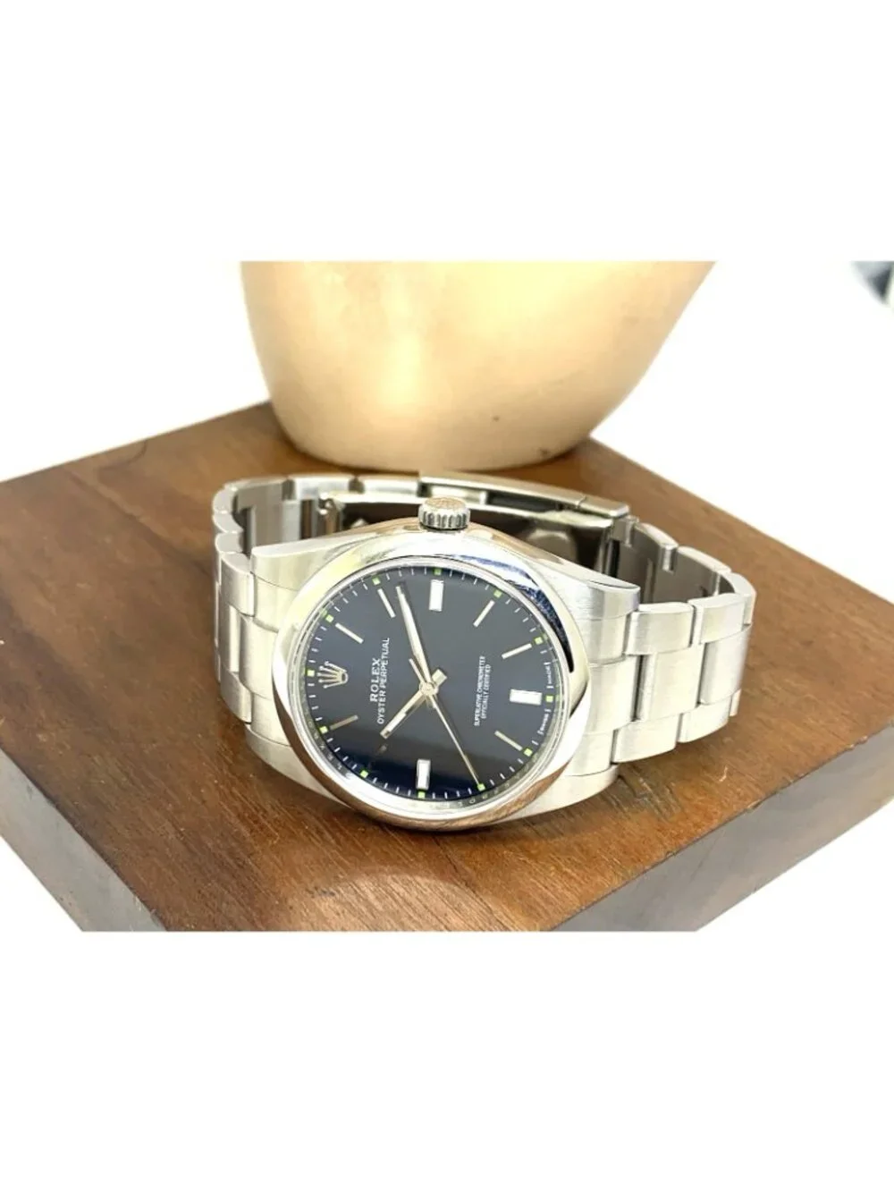 Rolex Oyster Perpetual Men's Watch 114300 Swiss Automatic Blue Dial Steel 39mm